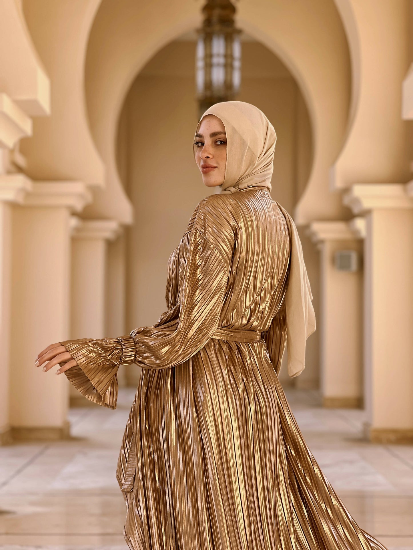 Asymmetrical Pleated Cardigan