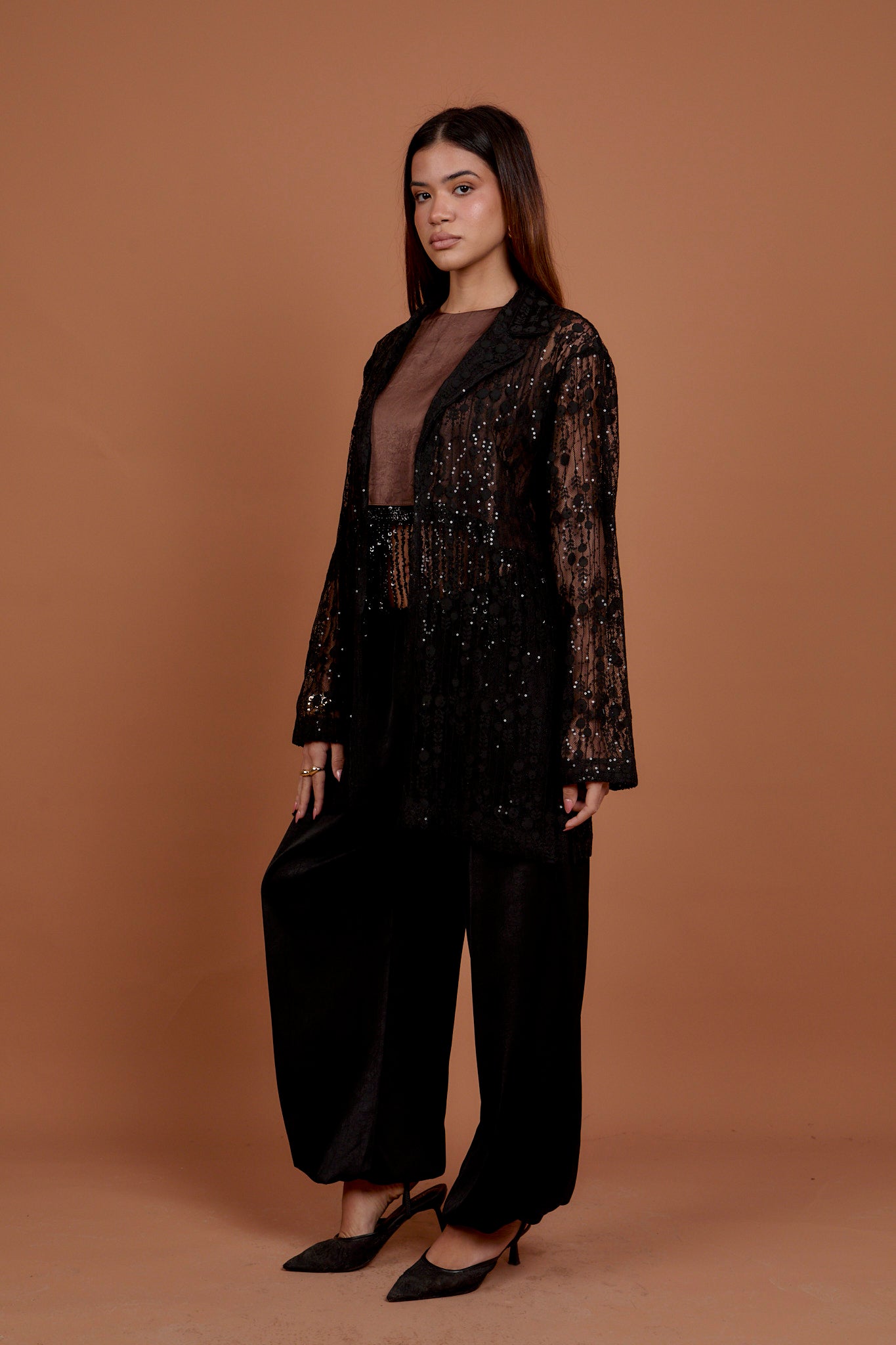 Black Lace Blazer