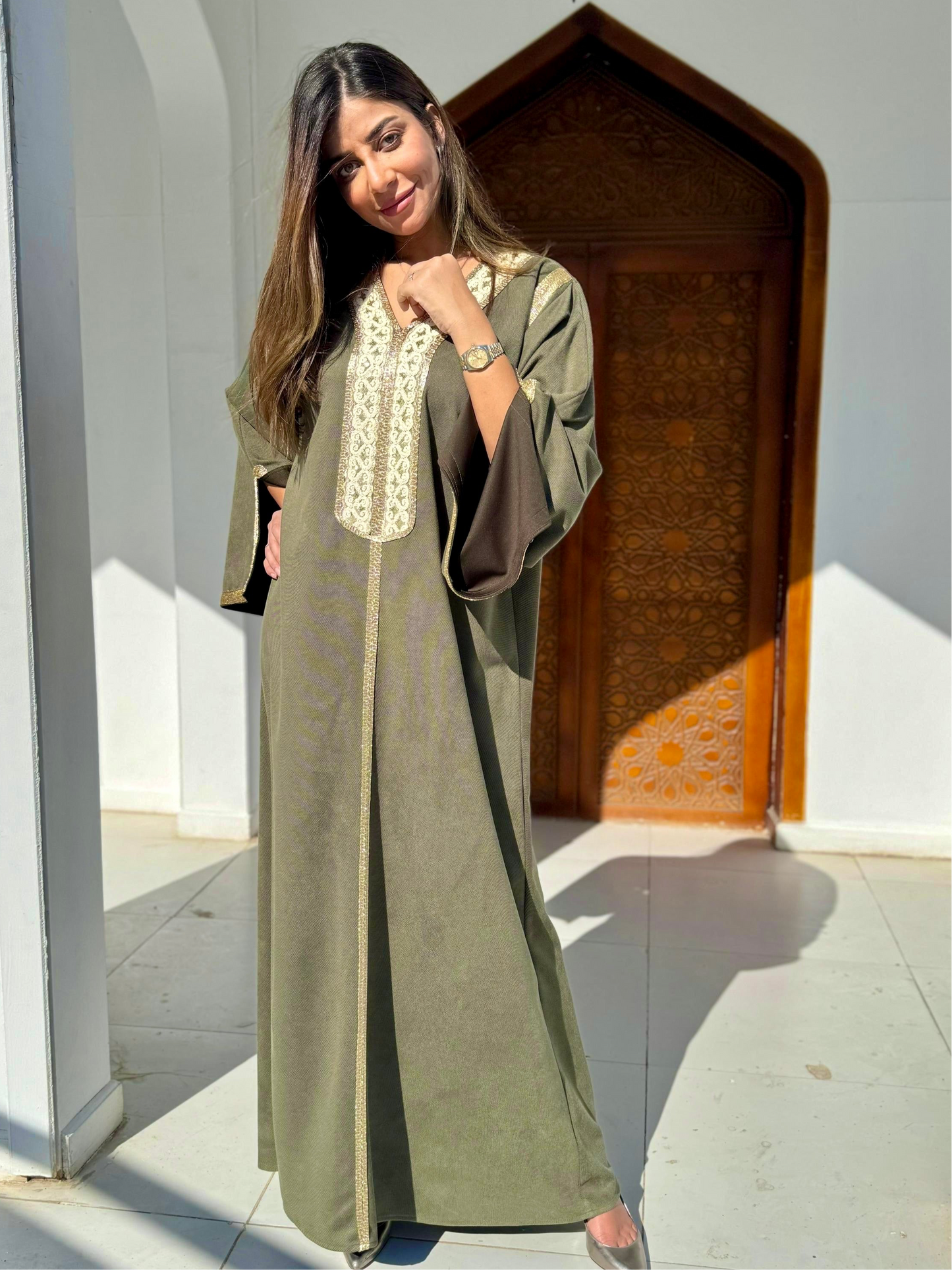 Olive Hala Kaftan