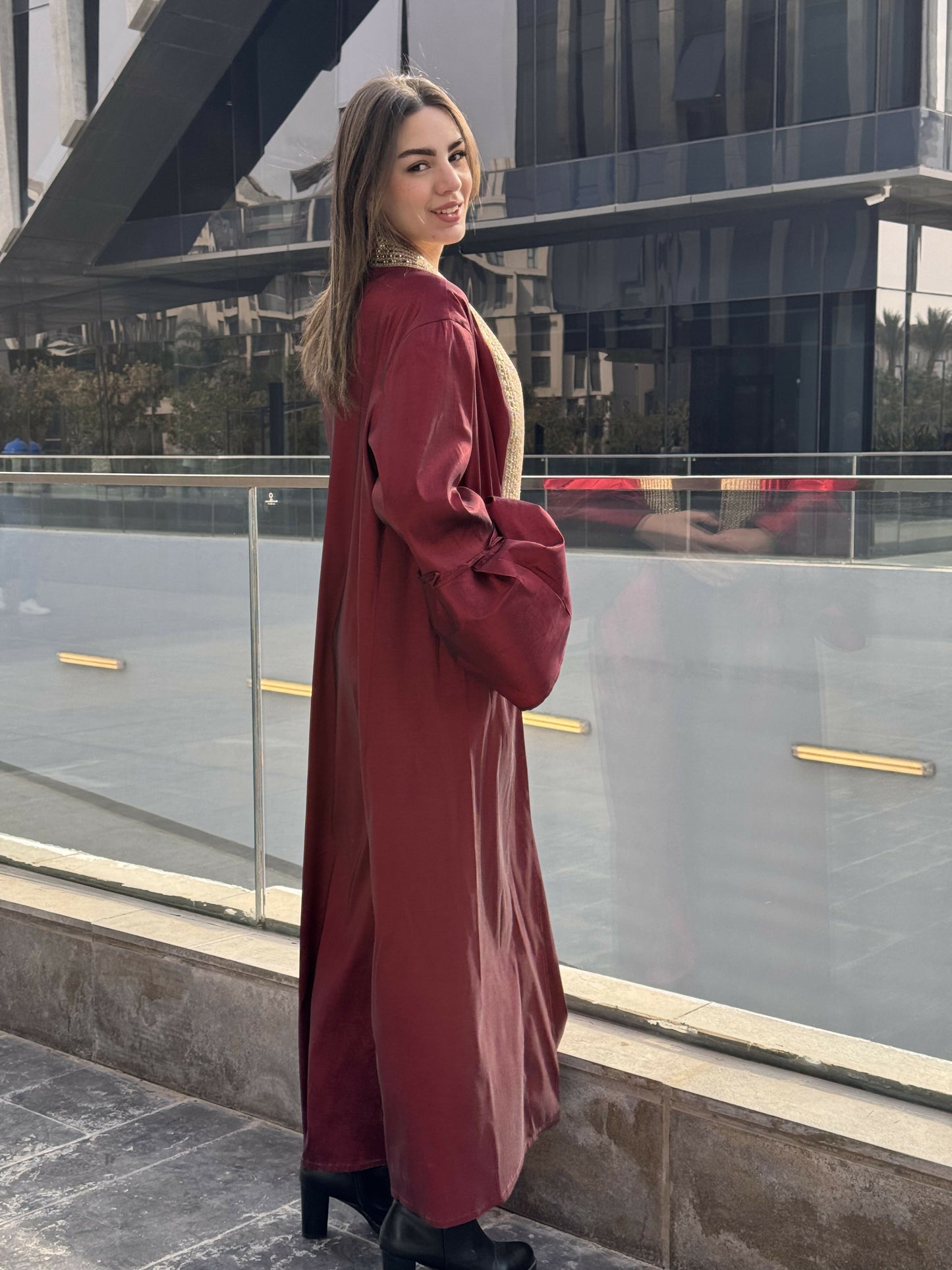 Burgundy Chantonge Kaftan