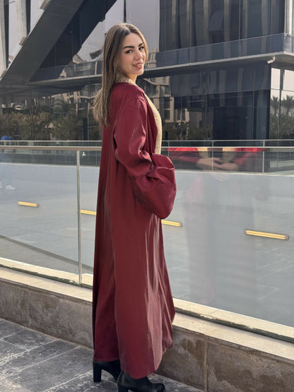 Burgundy Chantonge Kaftan
