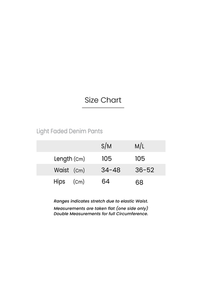 Light Faded Denim Joggers