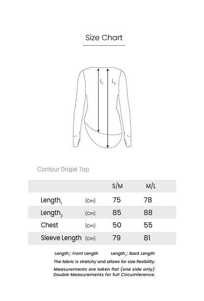 Contour Drape Top - Black