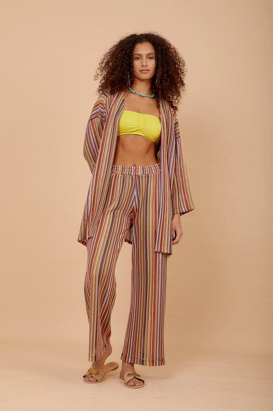 Stripes Crochet Pants (Matching kimono available)