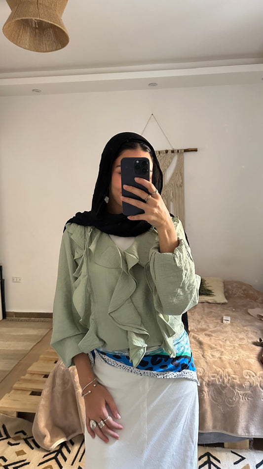 Riviera Blouse in Mint