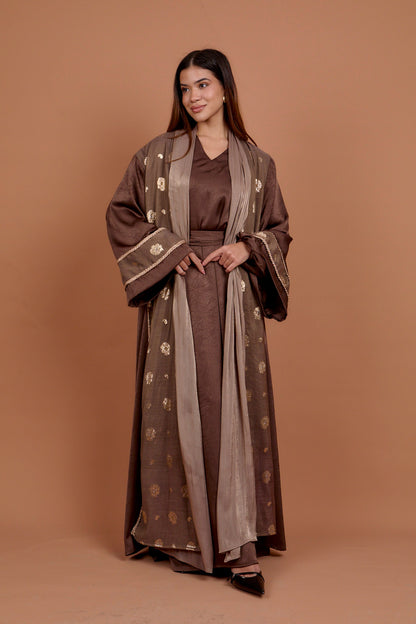Diva - Brown & Gold kaftan