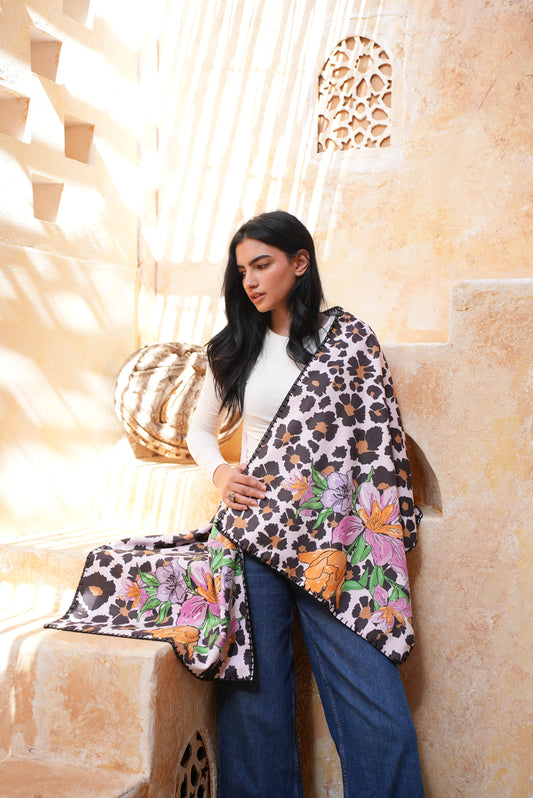 WILD BLUSH DOUBLE SCARF