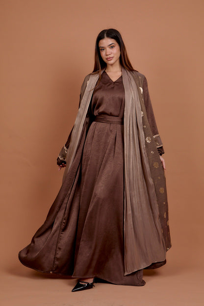 Diva - Brown & Gold kaftan
