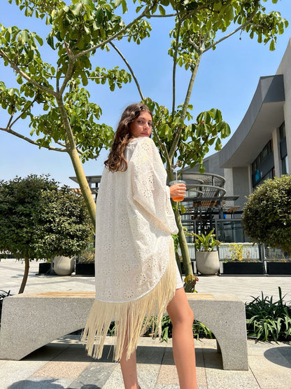 Seaside Fringy Set in Gold
