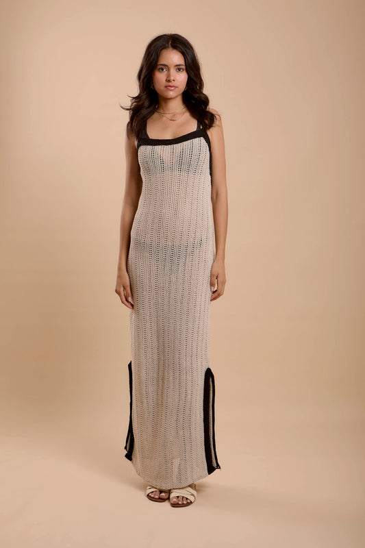 Crochet Dress Black & White