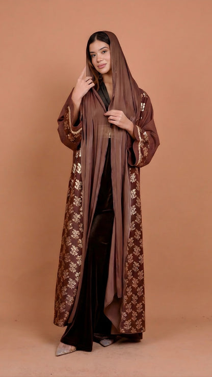Sparkle brown kaftan