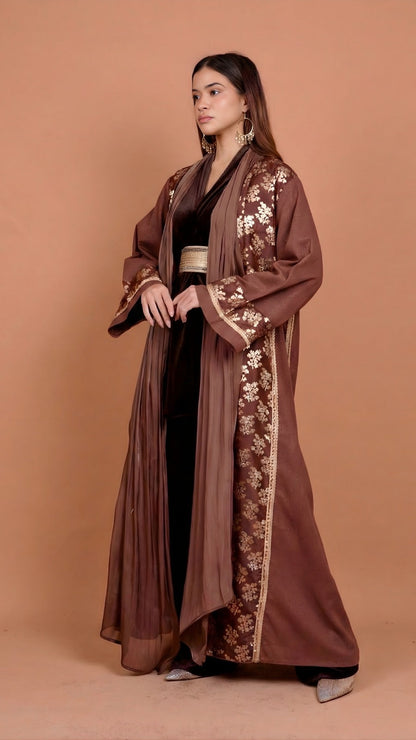 Sparkle brown kaftan