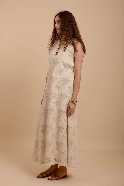 Embro Floral Crochet Dress