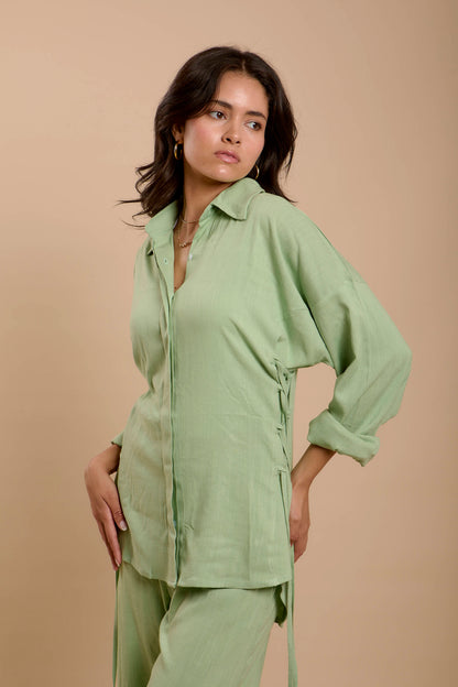 Mint Side sinching Shirt