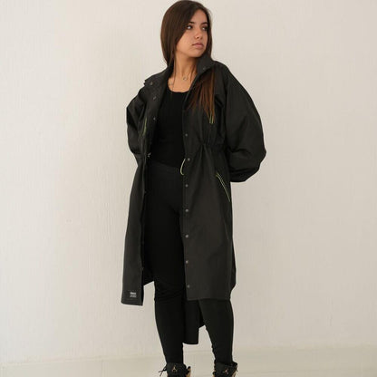 Waterproof Rain Coat in Black