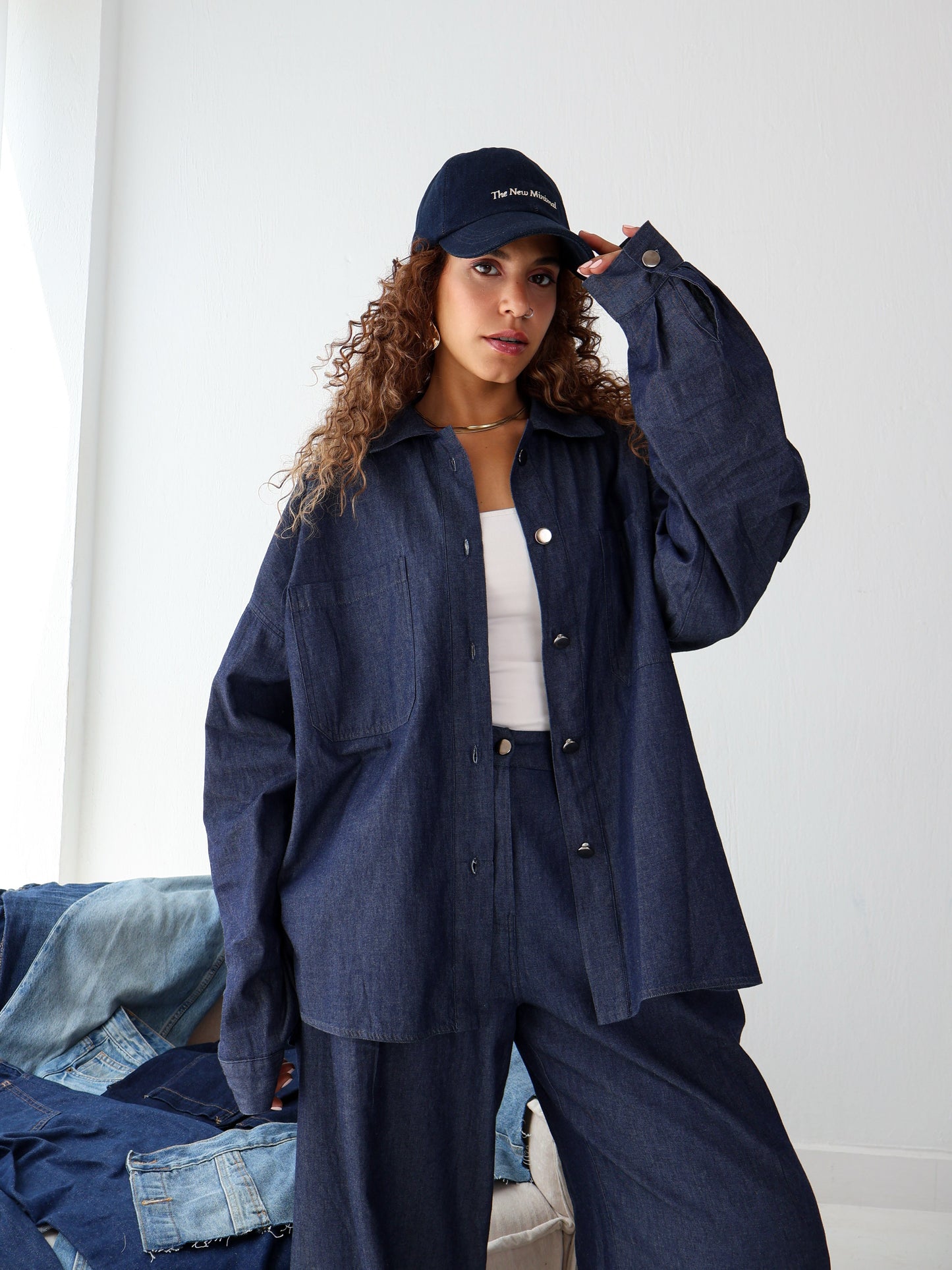 True Blue Denim Set in Blue Black Jeans