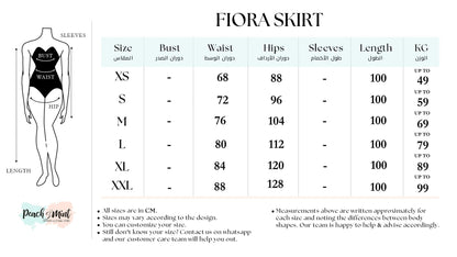 Fiora Silk Skirt in Champagne