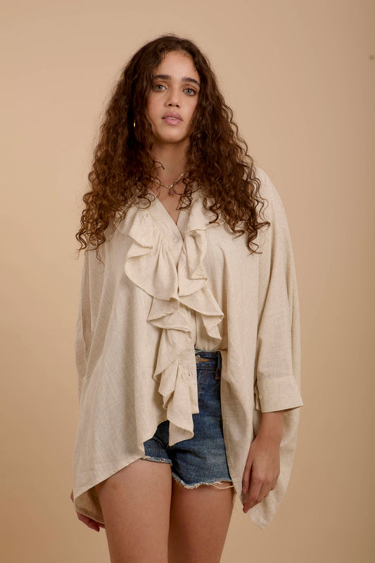 Ruffles Boho Beige shirt