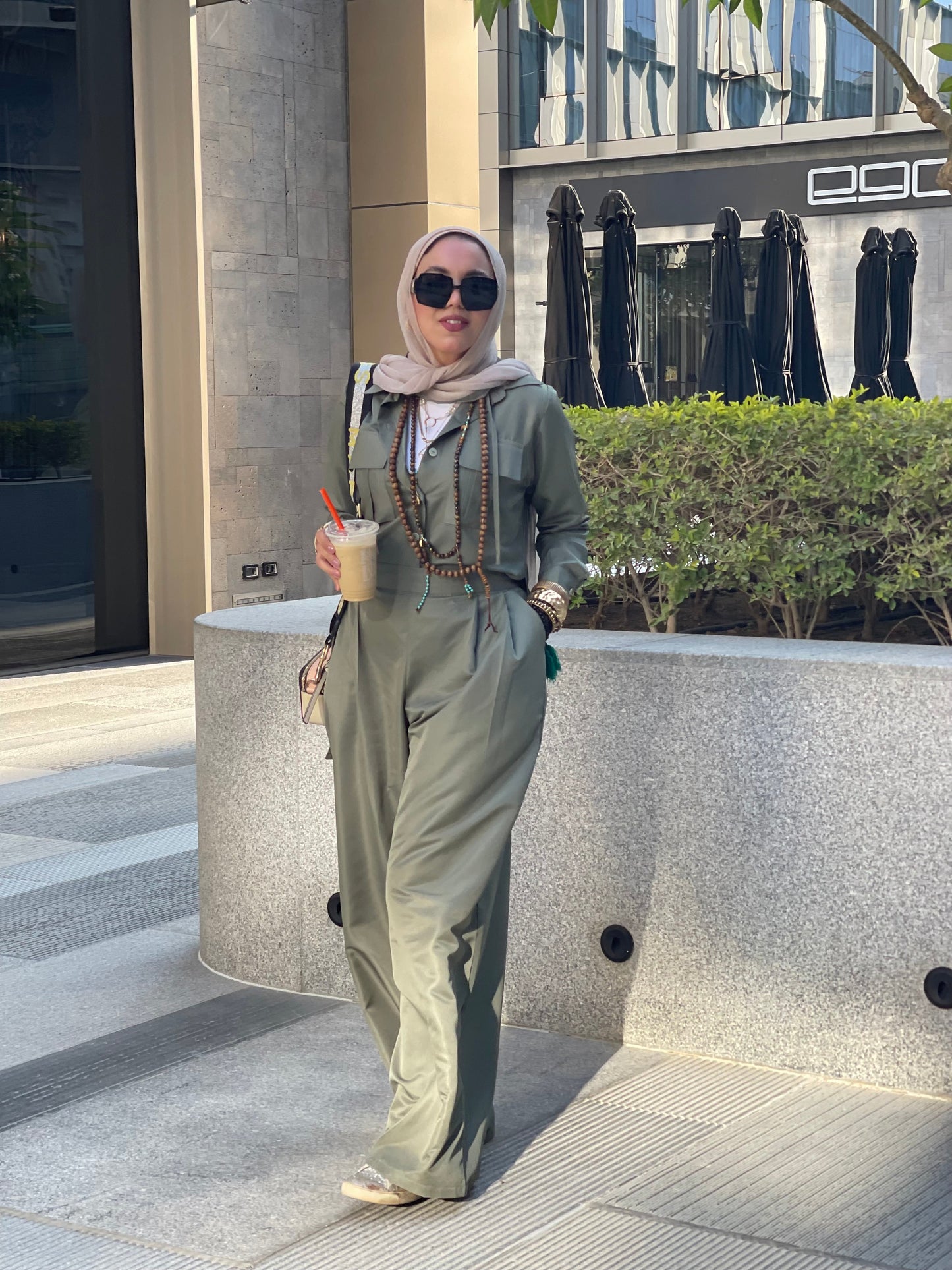 Lana set in olive