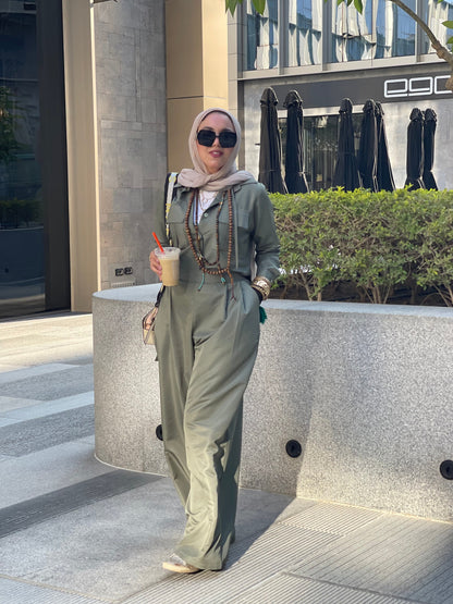 Lana set in olive