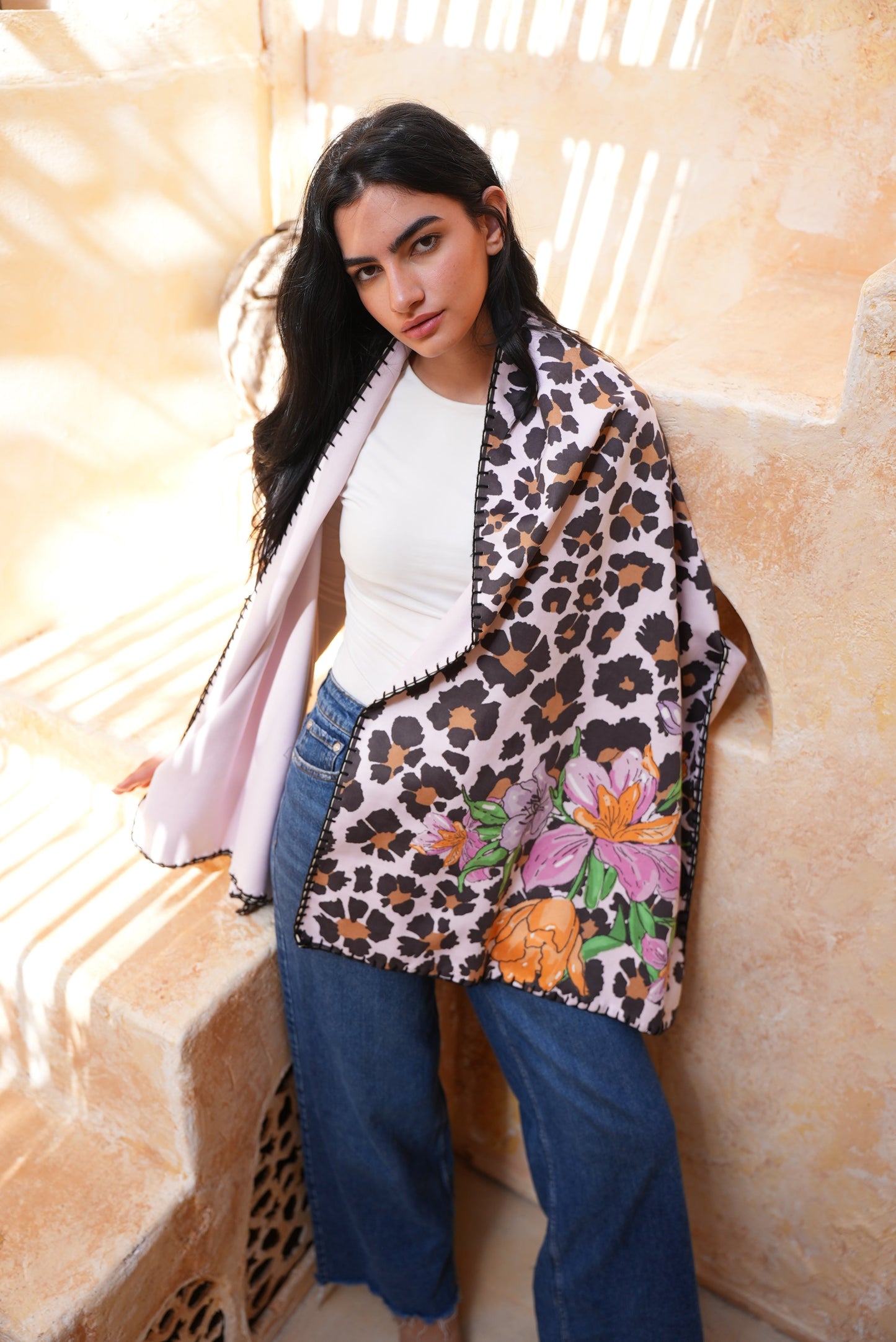 WILD BLUSH DOUBLE SCARF