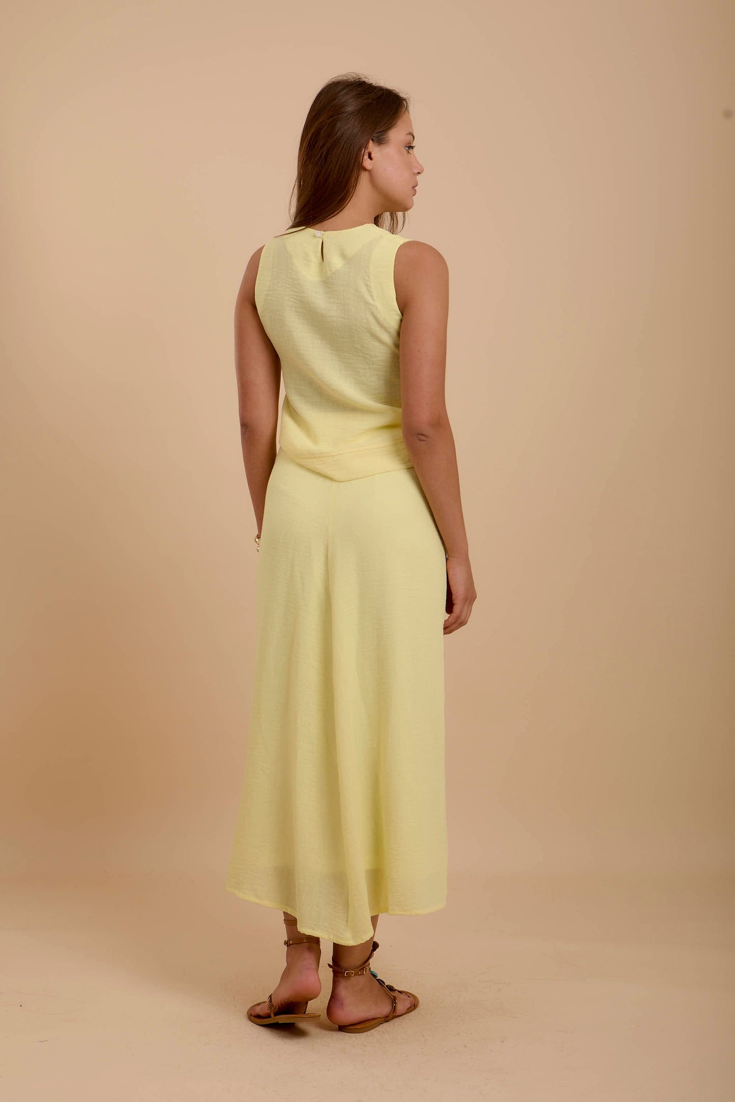 Yellow Wrap skirt