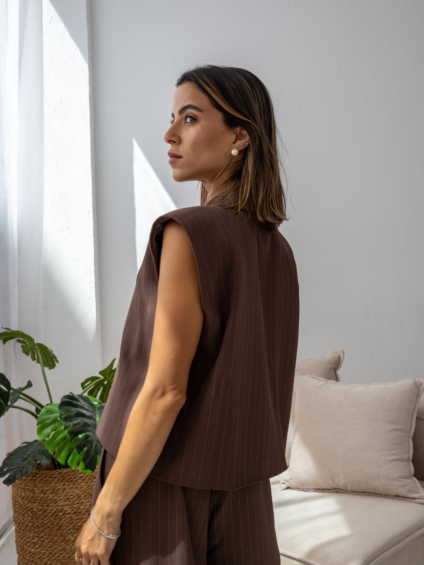 Sandbar Linen Set in Brown
