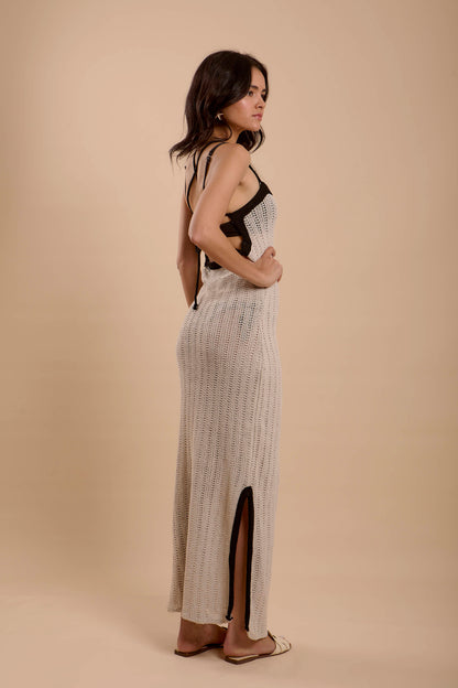 Crochet Dress Black & White