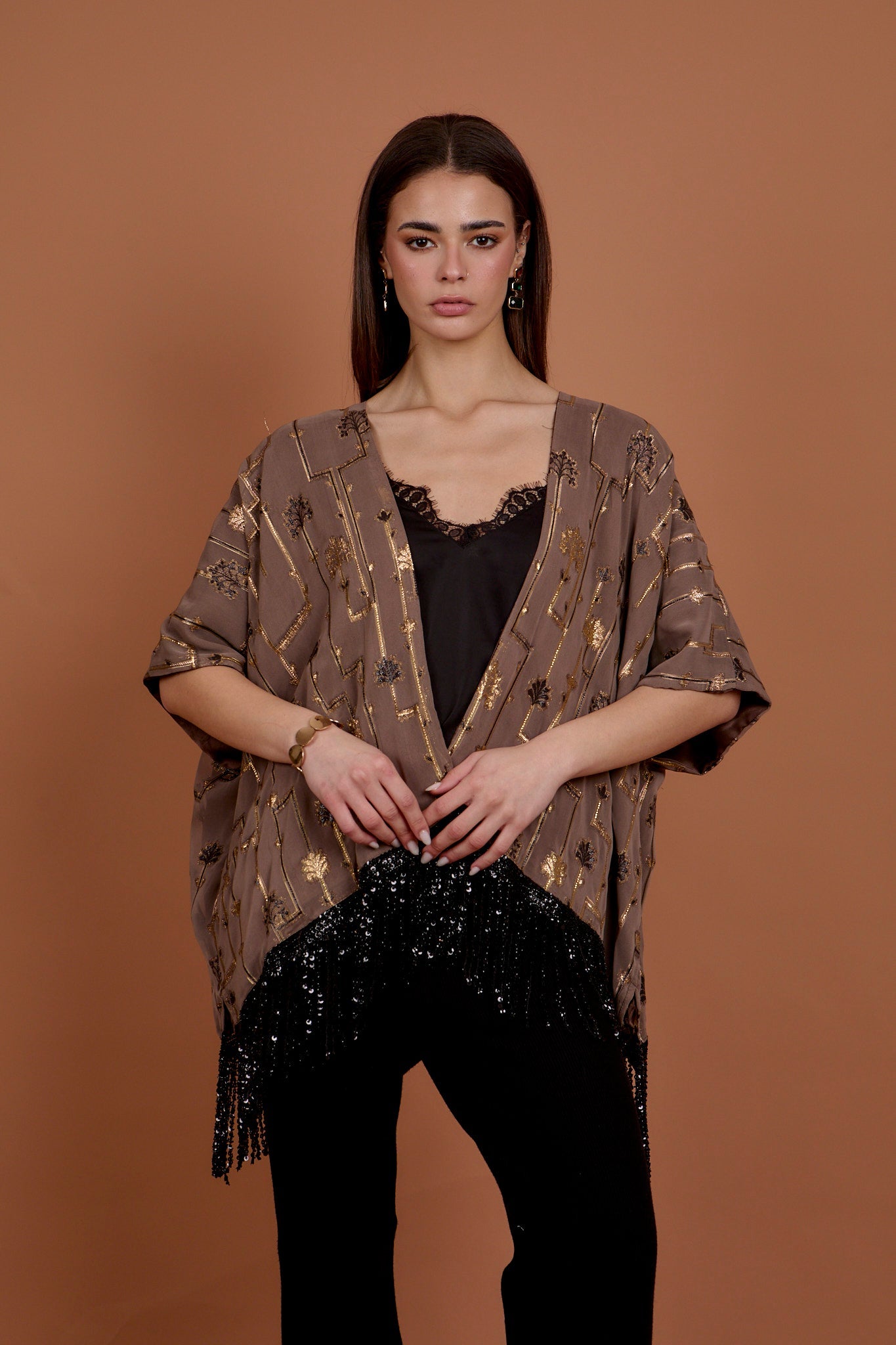 Sequins & Fringes Kimono