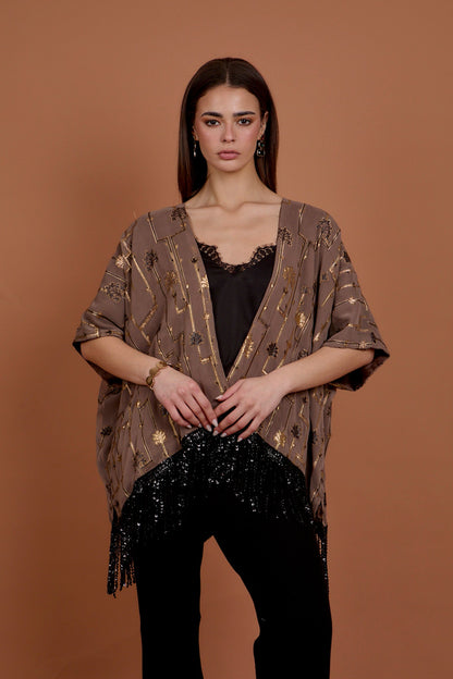 Sequins & Fringes Kimono
