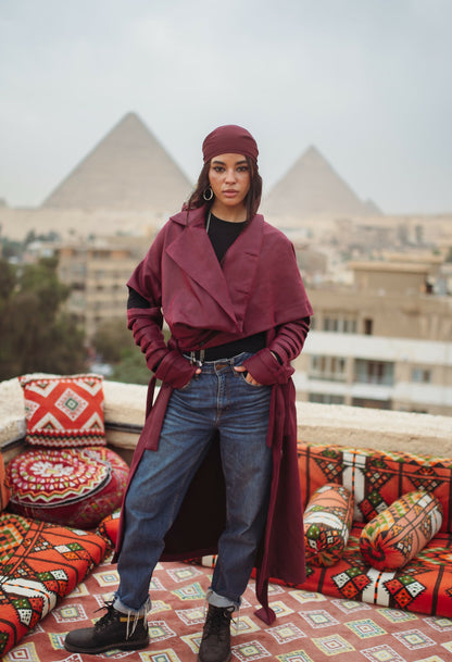Esmeralda Coat (Burgundy)