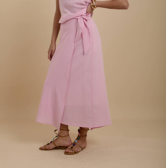 Pink Wrap skirt