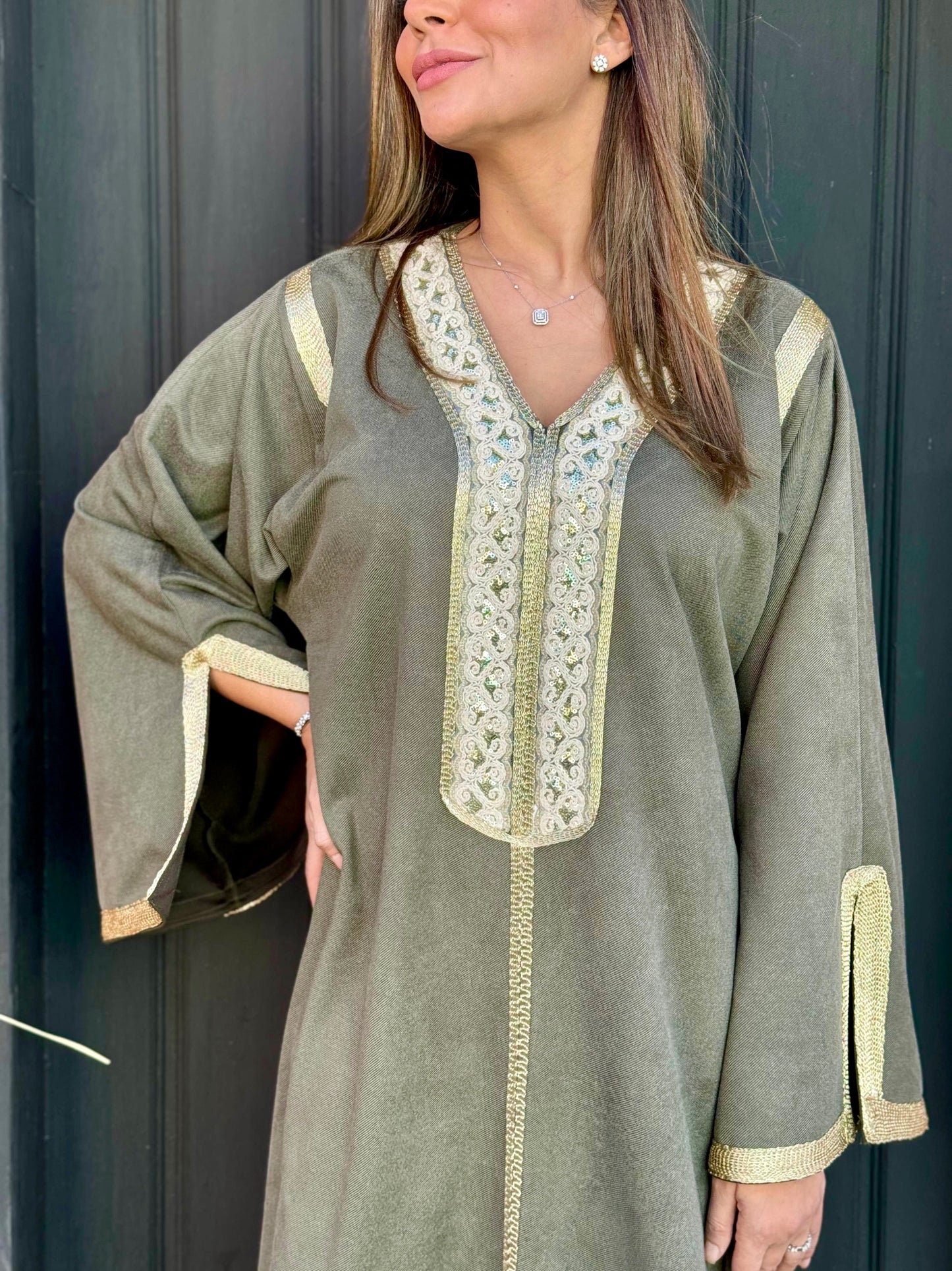 Olive Hala Kaftan