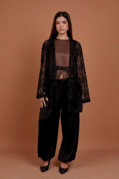Black Lace Blazer
