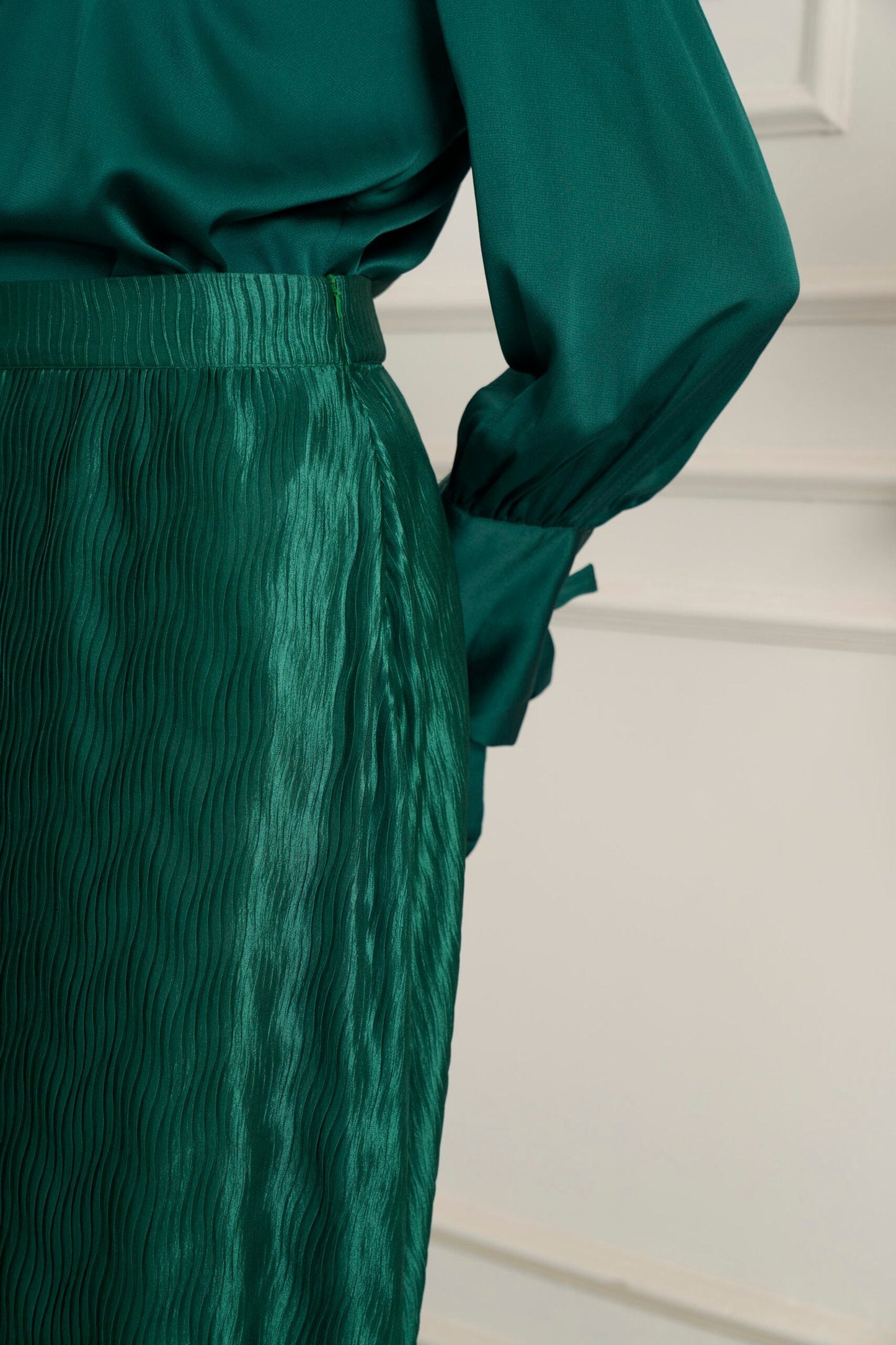 Escape the ordinary blouse in Emerald