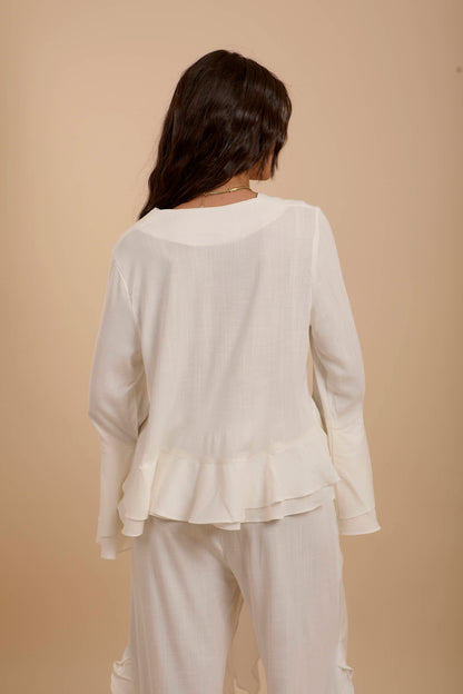 Off-White Boho Long sleeve Top