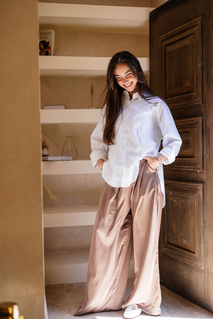 Popline white shirt