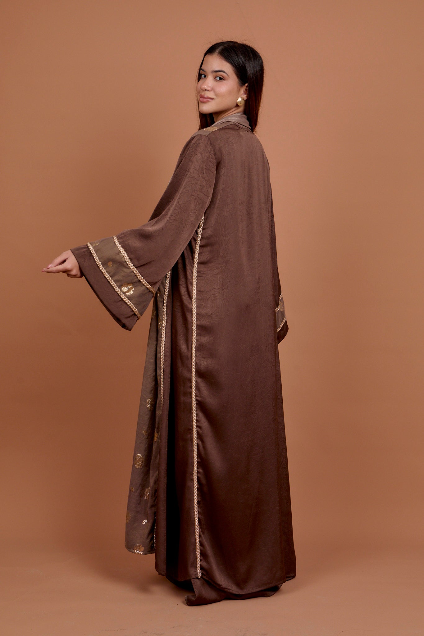 Diva - Brown & Gold kaftan
