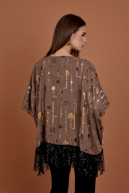 Sequins & Fringes Kimono
