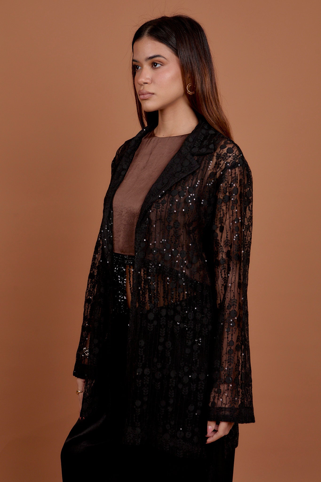 Black Lace Blazer