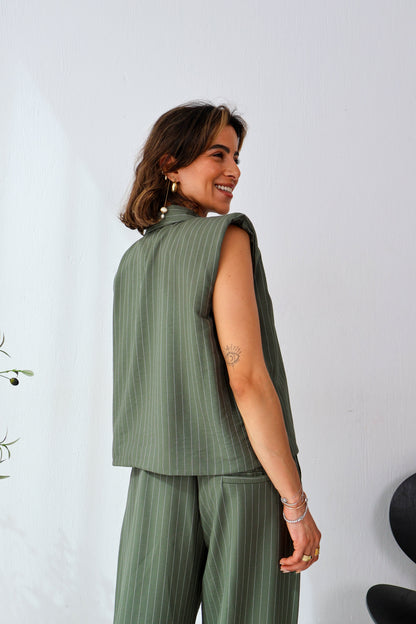 Sandbar Linen Set in Olive