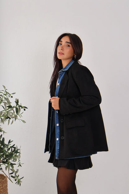 Rustline Blazer in Black