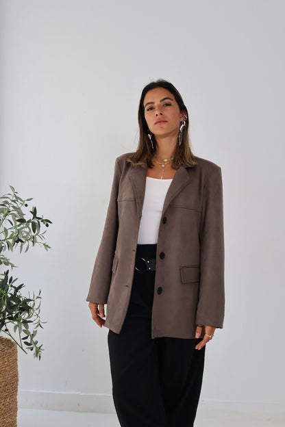Rustline Blazer in Brown