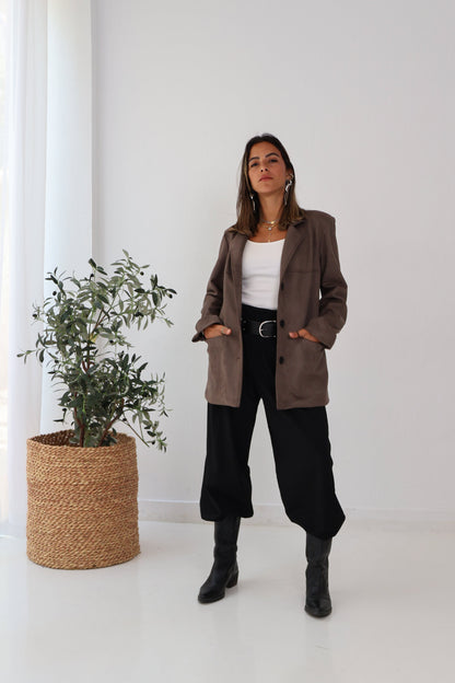 Rustline Blazer in Brown