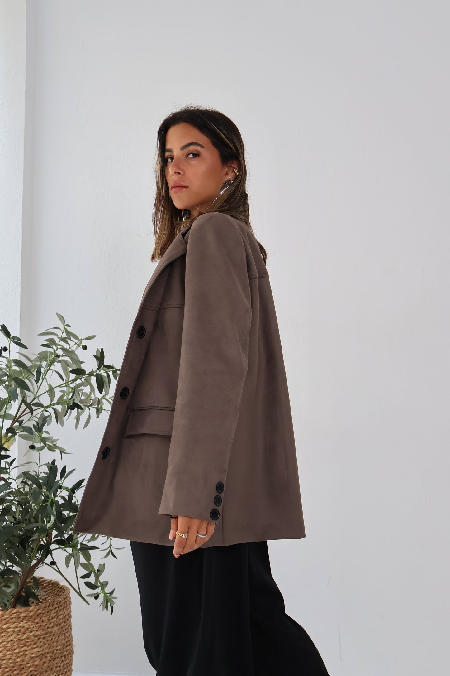 Rustline Blazer in Brown