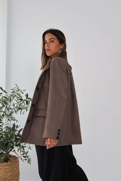 Rustline Blazer in Brown