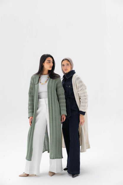 Softline Knit Cardigan in Cream