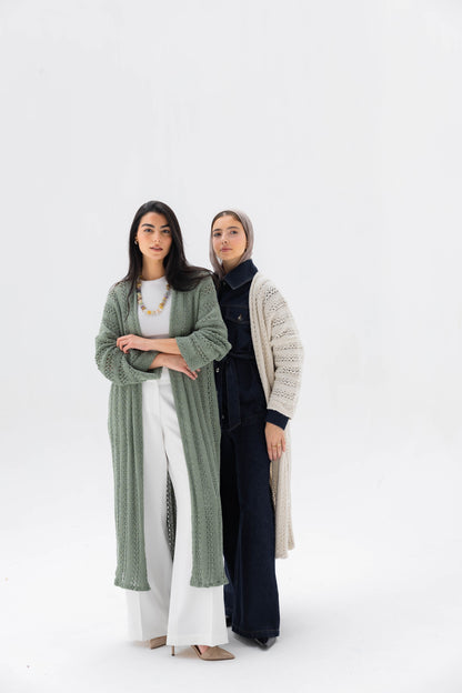 Softline Knit Cardigan in Cream