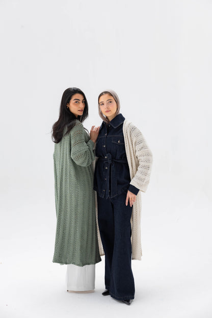 Softline Knit Cardigan in Cream