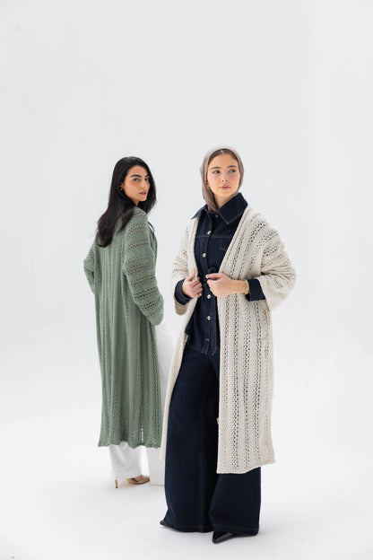 Softline Knit Cardigan in Cream